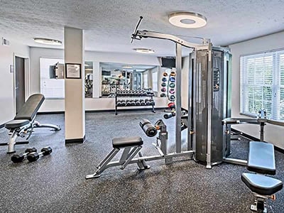 Fitness center at The Edge At Arlington