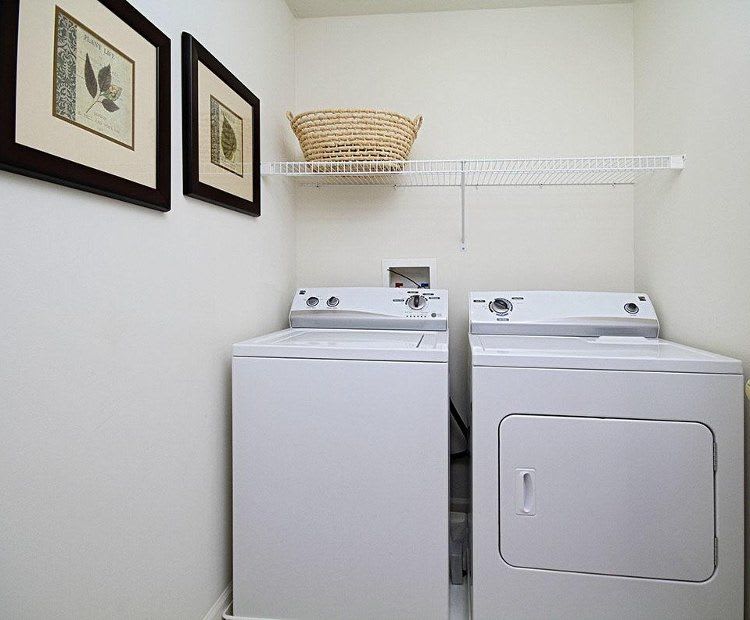 Laundry room at Lion's Gate