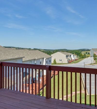 Lion's Gate balcony view in Red Lion, Pennsylvania