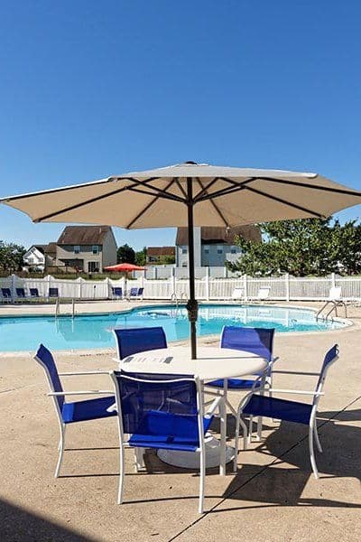 Sparkling swimming pool at Village of Westover in Dover, DE