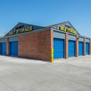 Exterior of storage units at Security Self-Storage