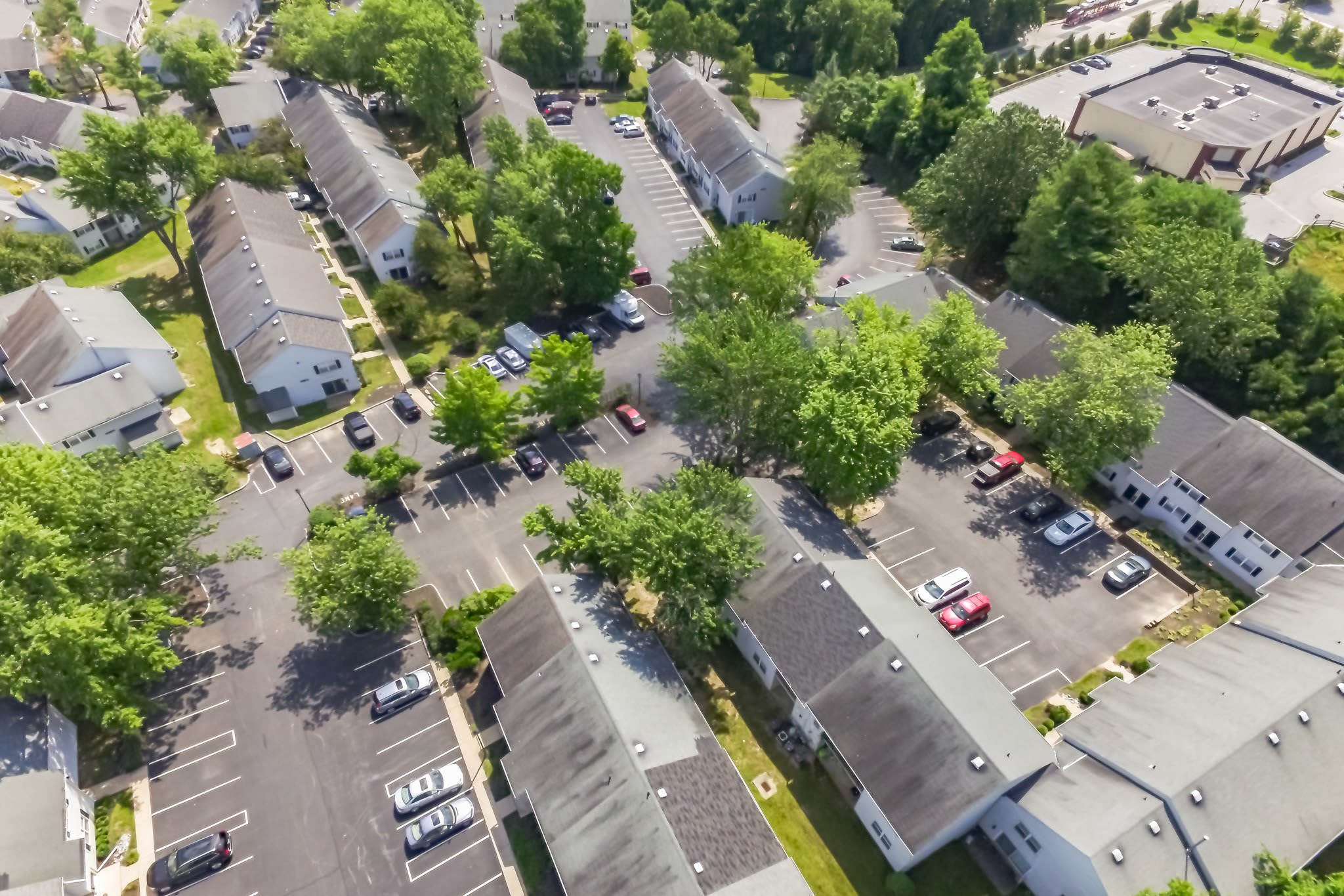 aerial view of Westgate Village Apartments in Malvern, Pennsylvania