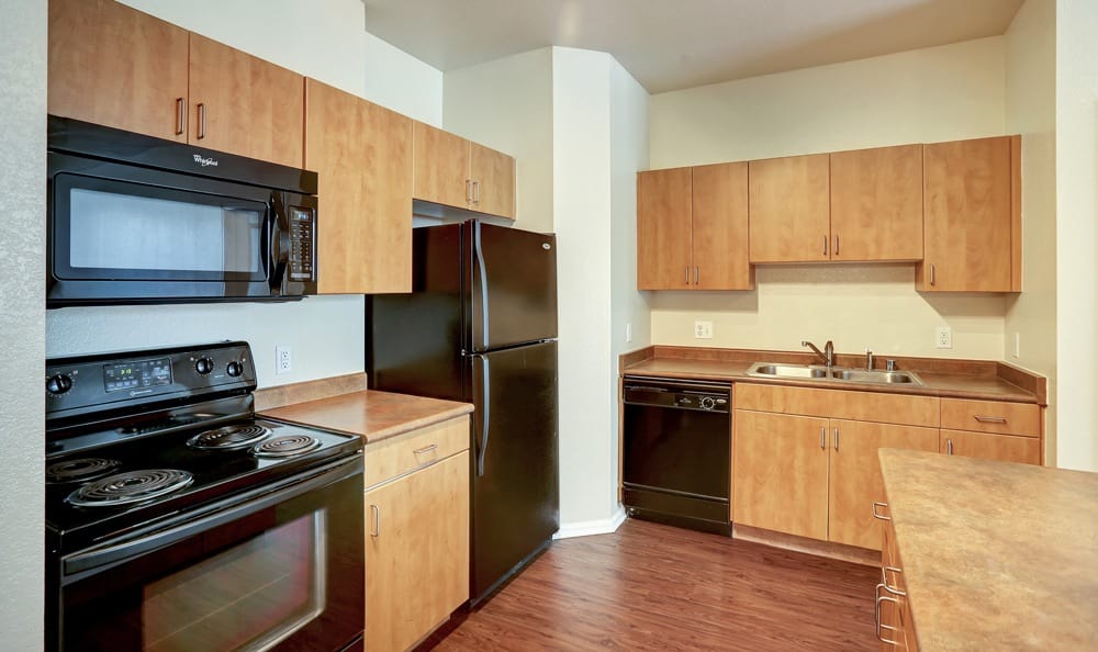 Kitchen at Diamond at Prospect Apartments in Denver, Colorado