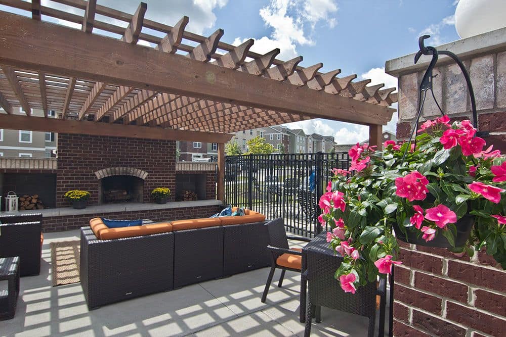 A bbq area that is great for entertaining at Overlook Apartments in Elsmere, KY