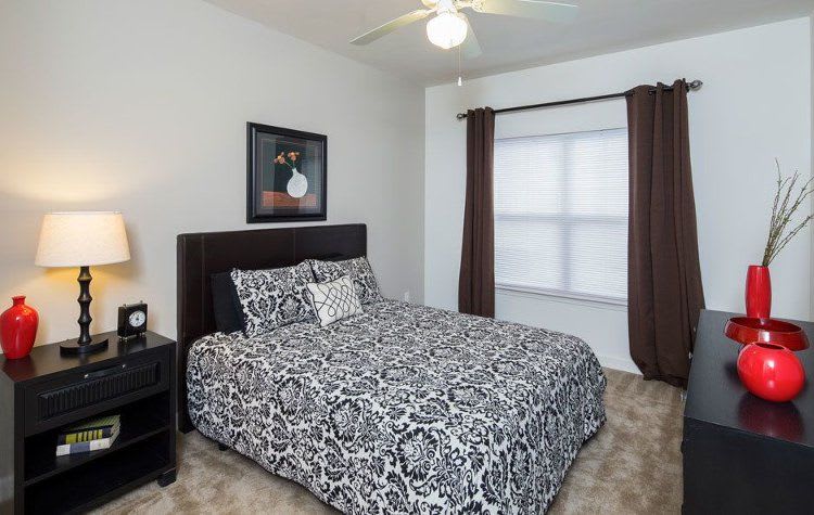 Spacious bedroom at Crescent at Wolfchase home in Memphis, Tennessee