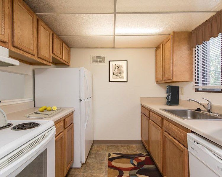 Upgraded kitchen at High Acres Apartments and Townhomes in Syracuse, NY