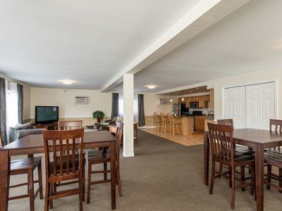 Clubhouse interior at High Acres Apartments & Townhomes in Syracuse, New York