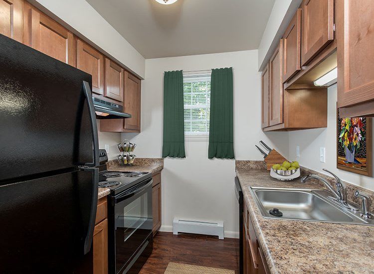 Upgraded kitchen at Orchard Estates