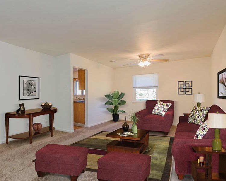Ample living space at Eagle Meadows Apartments in Dover, Delaware