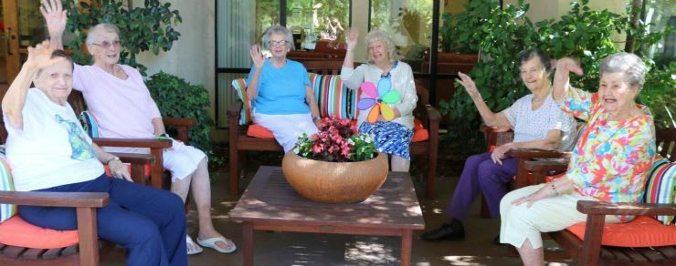 Community Gardening at the senior living community in Carmichael