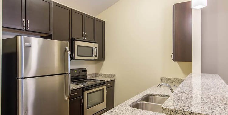 Granite countertops at Ethan Pointe Apartments home