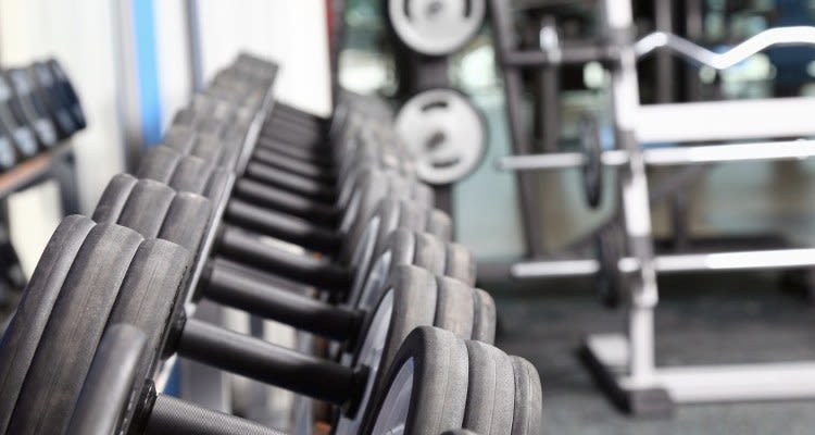 Fitness center at Fairview at Town Center in Rochester, NY
