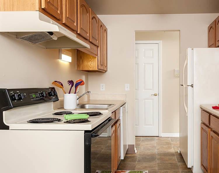 Modern kitchen at Newcastle Apartments