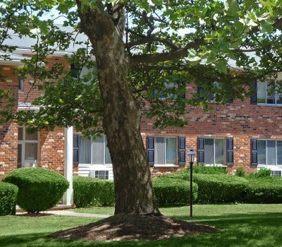 Exterior view at Knollwood Manor Apartments in Fairport, NY