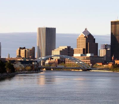 Rochester view in New York
