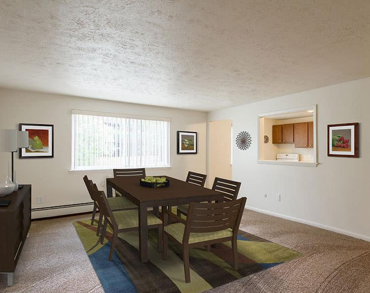 Spacious dining room at Highview Manor Apartments
