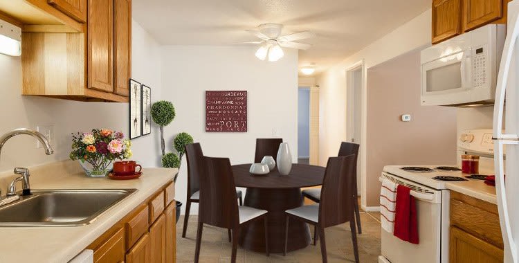 Our apartments in Rochester, NY showcase a beautiful kitchen