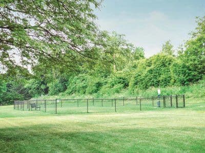 Dog park at Crossroads Apartments in Spencerport, New York