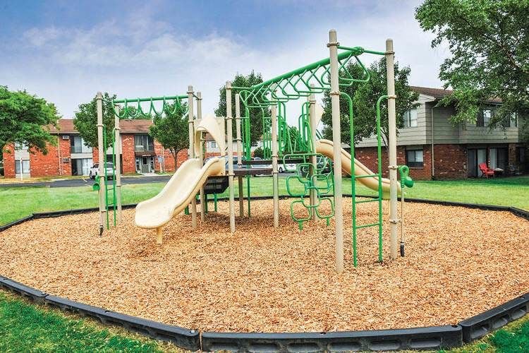 Crossroads Apartments playground in Spencerport, New York