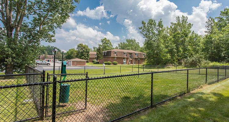 Dog park at Willowbrooke Apartments and Townhomes in Brockport, New York