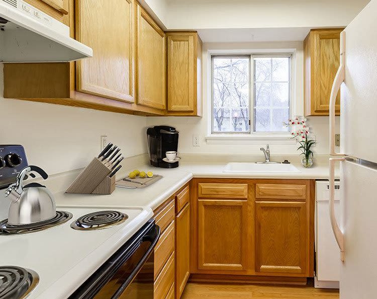 Upgraded kitchen at Elmwood Terrace Apartments & Townhomes in Rochester, New York