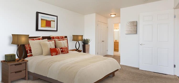 Well decorated bedroom at Avon Commons home in Avon
