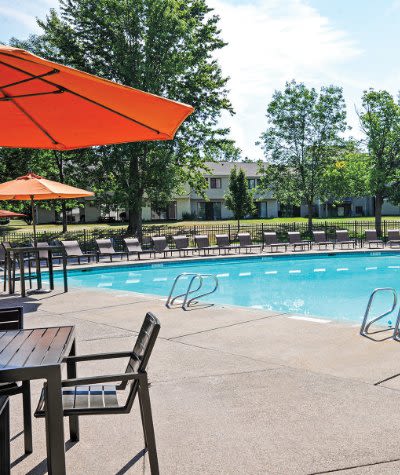 Penbrooke Meadows Apartments swimming pool in Penfield, NY