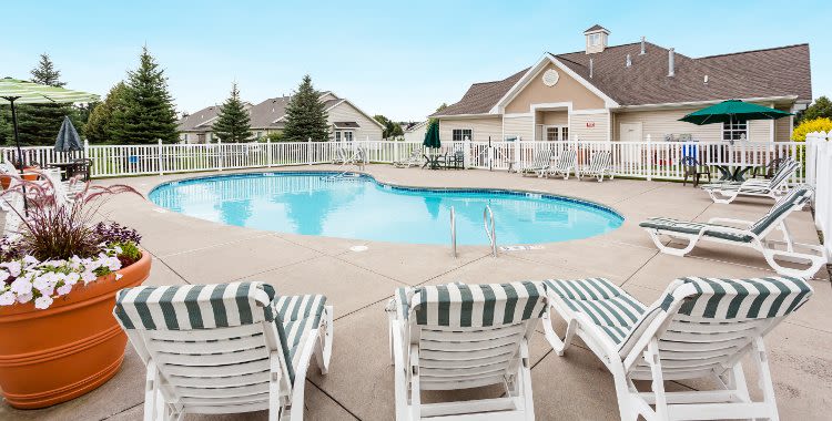 Villas of Victor and Regency Townhomes swimming pool in Victor, NY