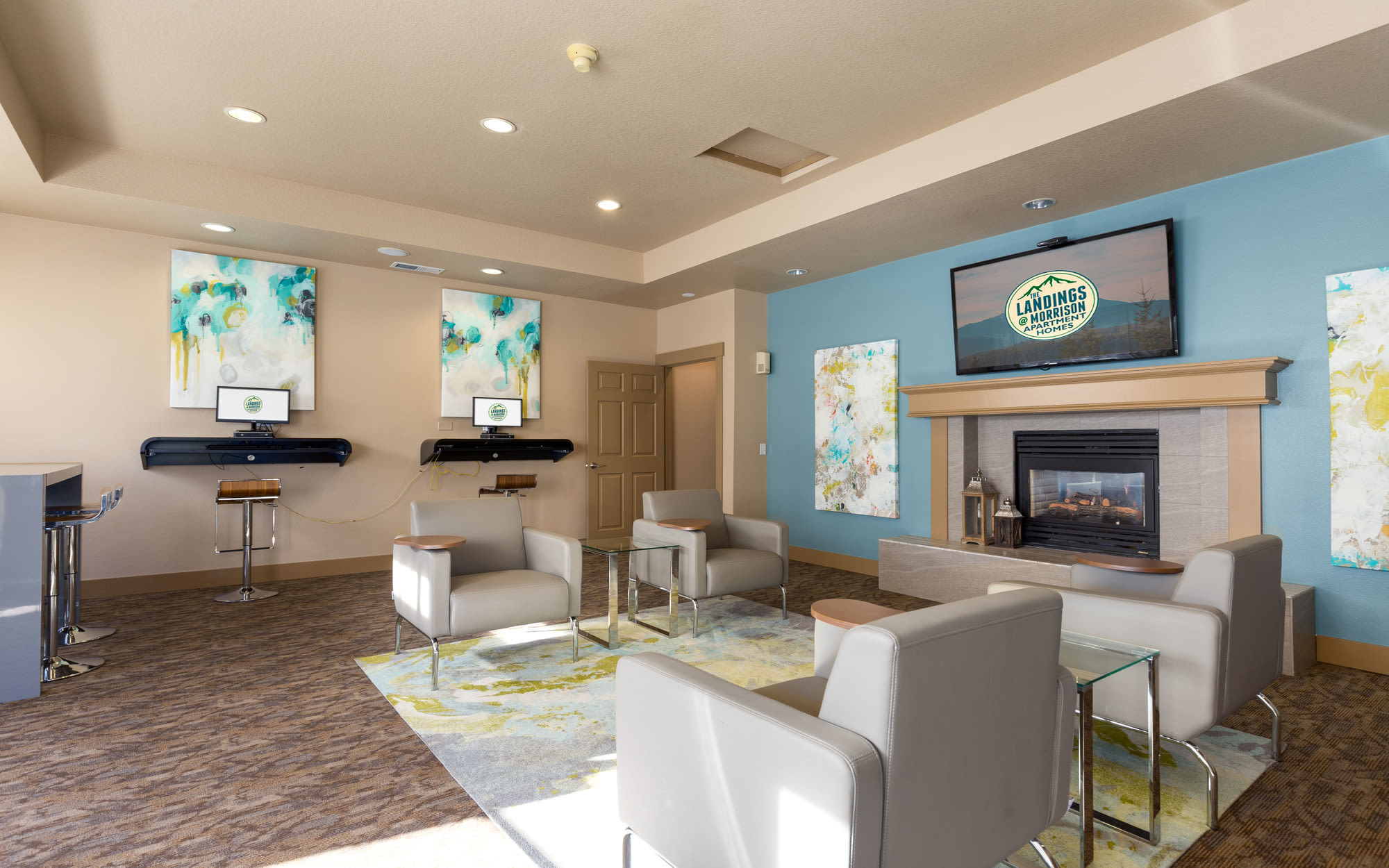 clubhouse at The Landings at Morrison Apartments in Gresham