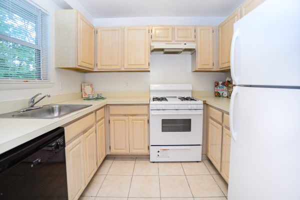 Fully equipped kitchen at Westview Apartment Homes in Westwood, NJ