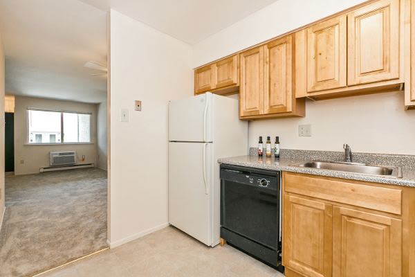 Unique kitchen at Lincoln Park Apartments & Townhomes in West Lawn, PA