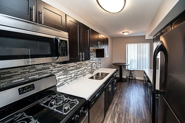 Modern kitchen area at Spice Tree Apartments