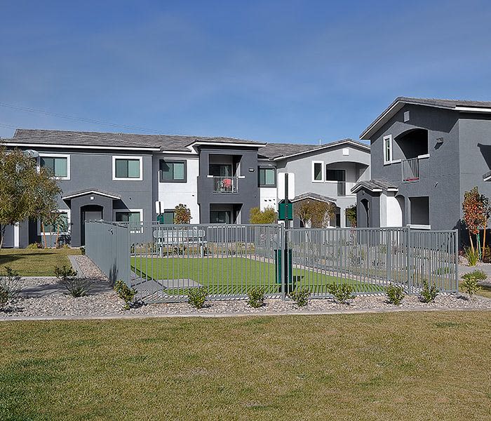 Gorgeous swimming pool area at Dream Apartments in Henderson
