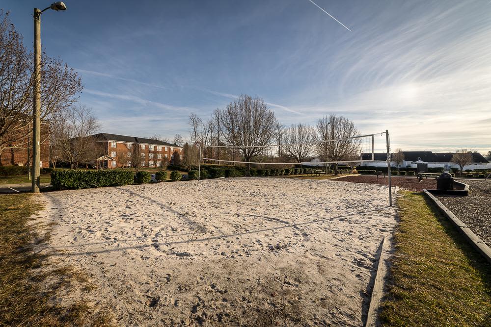 Beach volleyball court at Laurel Springs in High Point, North Carolina