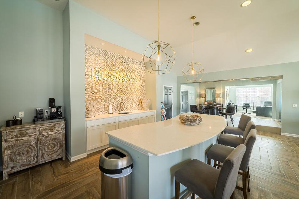 Bar area at Highbrook in High Point, North Carolina