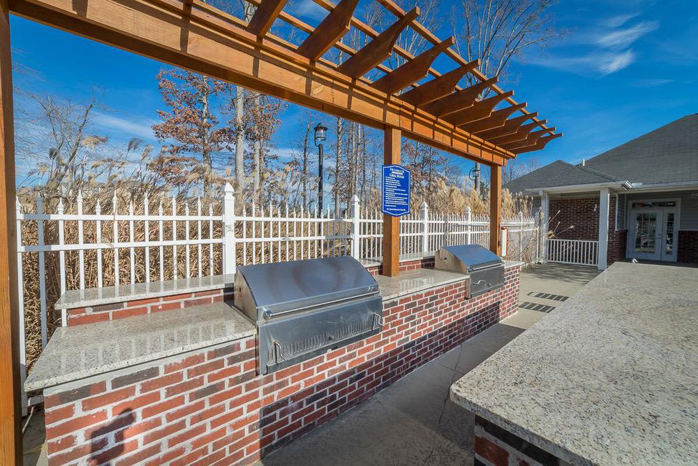 Grilling area at Highbrook in High Point, North Carolina