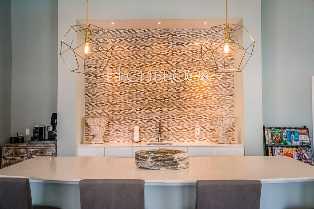 Dinner table at Highbrook in High Point, North Carolina