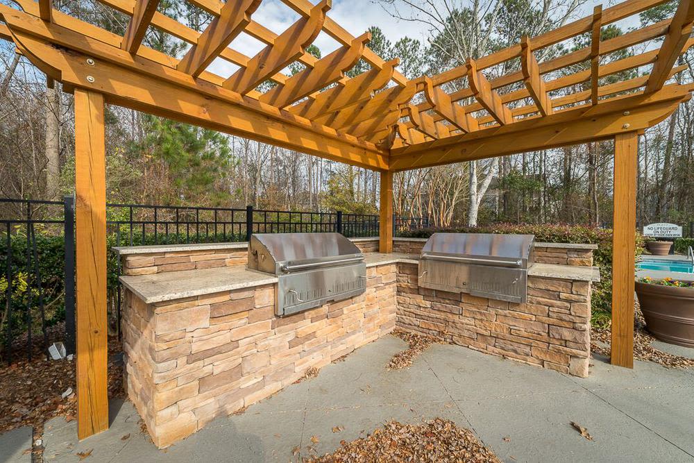 Community Grilling area at Polo Village in Columbia, SC