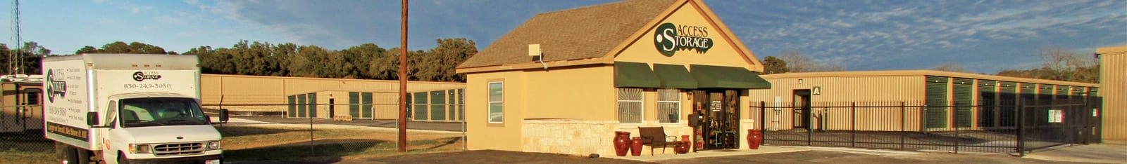 Access Self Storage is ideally located in Boerne, Texas