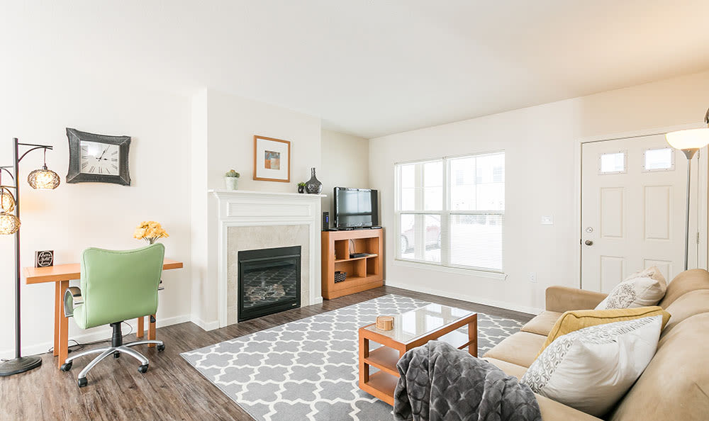 living room at Auburn Creek Apartments home