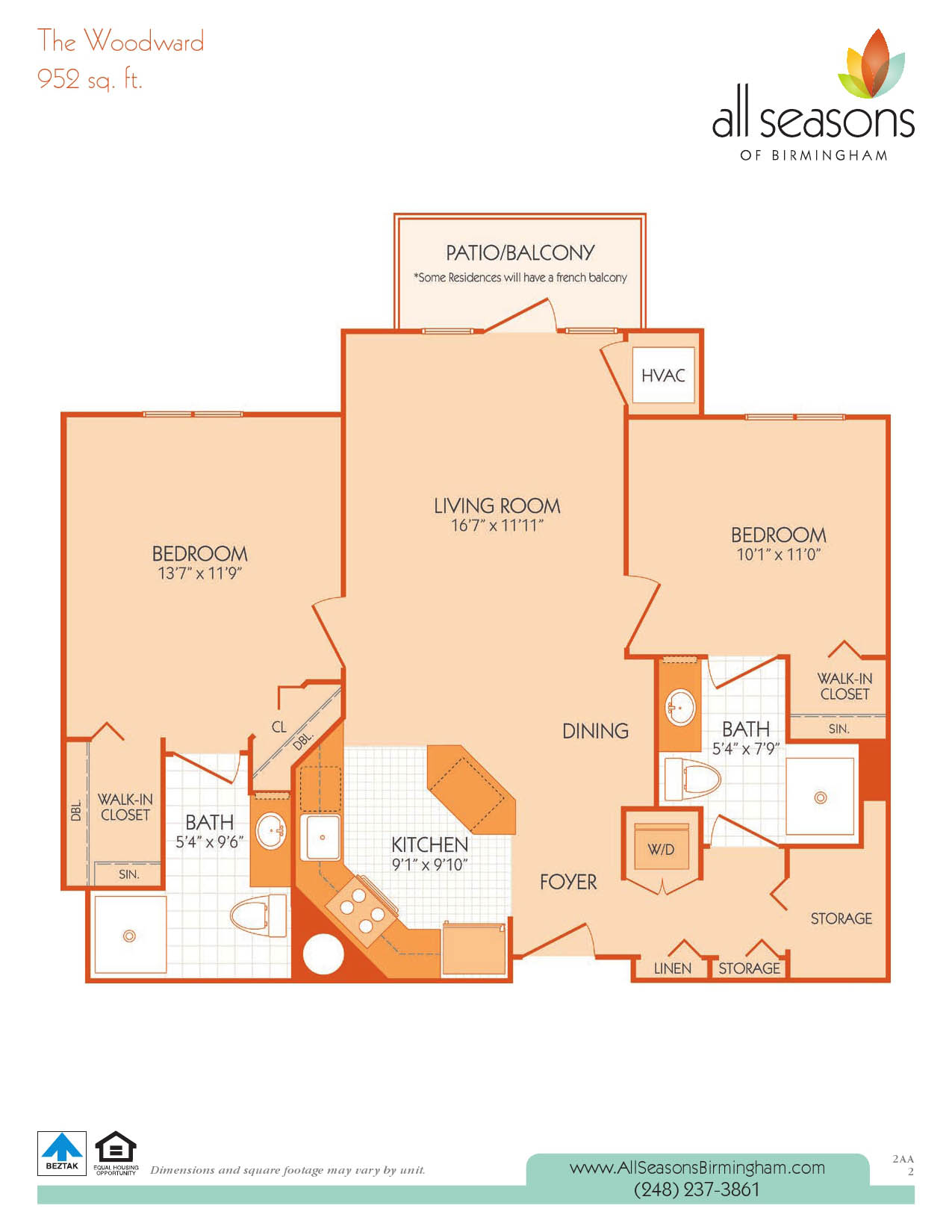 The Woodward floor plan at All Seasons Birmingham