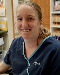 Jayme Staten at Marbletown Animal Hospital in Stone Ridge