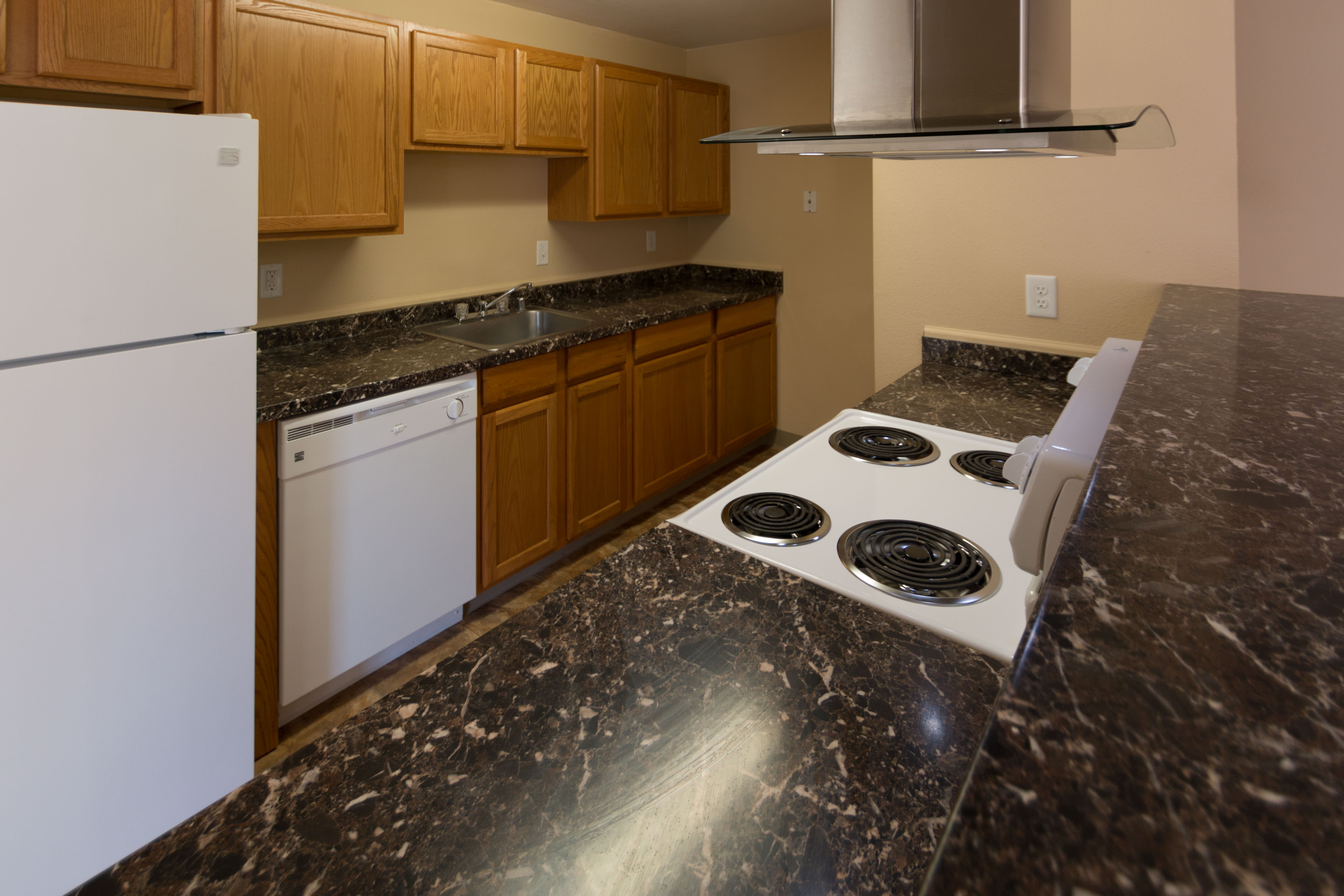 Oakbrook Apartments offers a quiet kitchen in Vancouver, Washington