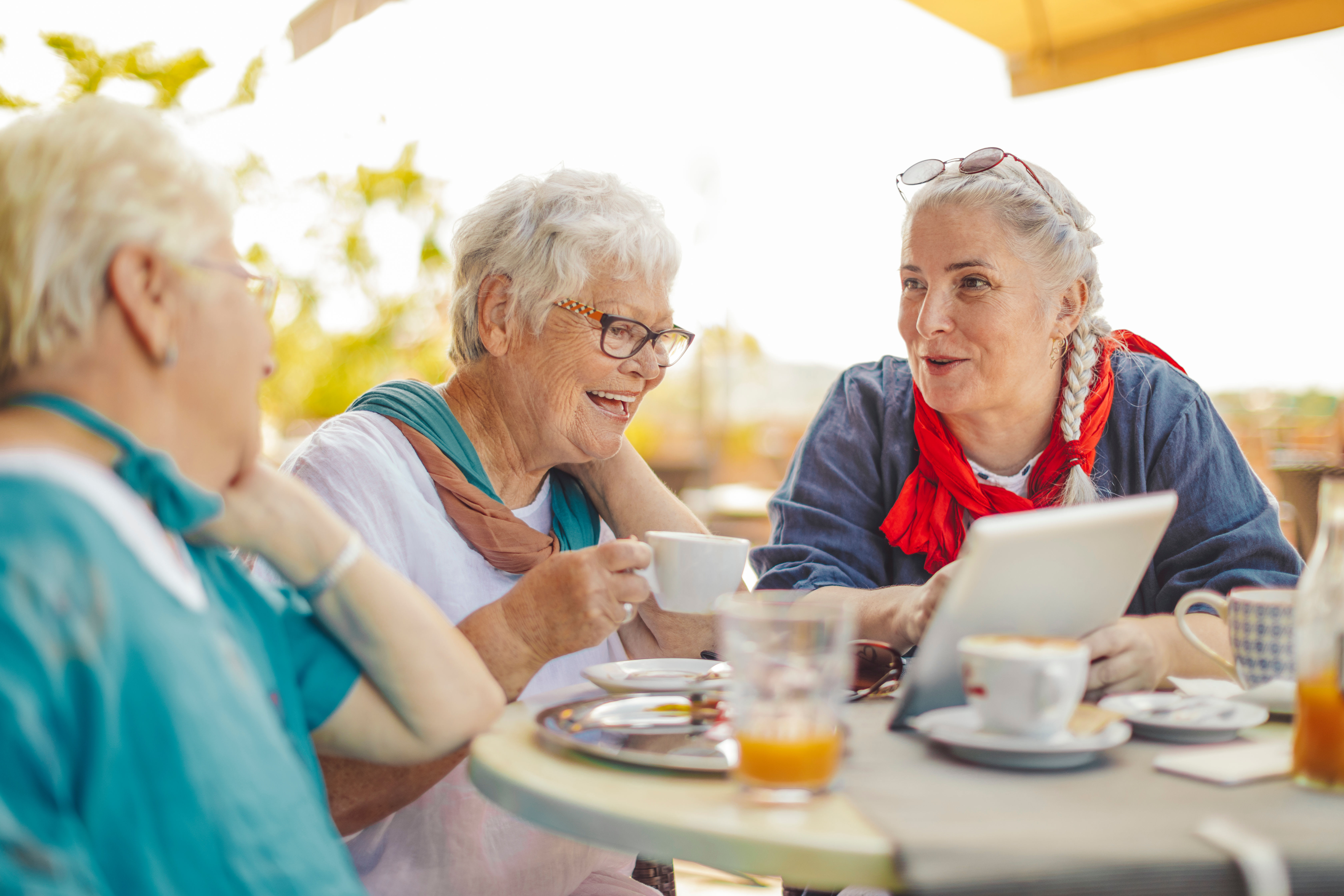 Happy residents at Magnolia Grand in Riverside, California