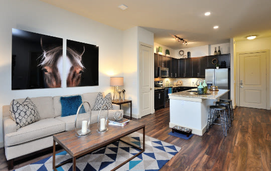 A stylish and comfortable bedroom at 422 At The Lake