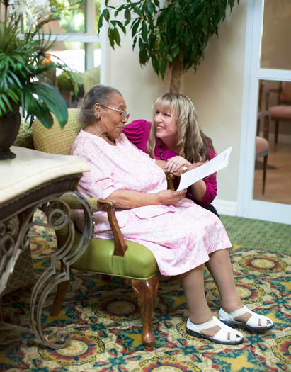 Assisted Living resident at Emerald Court in Anaheim