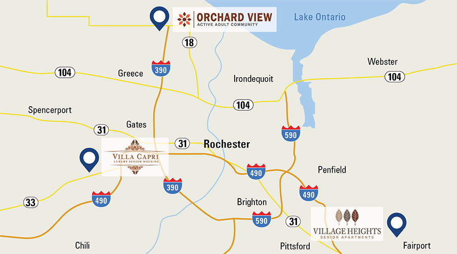 New 55+ apartments for rent in rochester ny