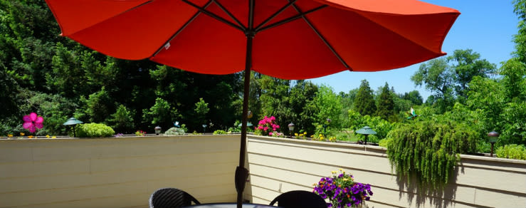 Open field at the senior living community in Sacramento