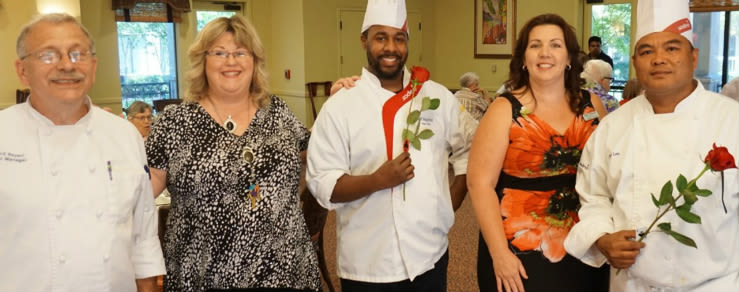 Happy employees at the senior living community in Carmichael