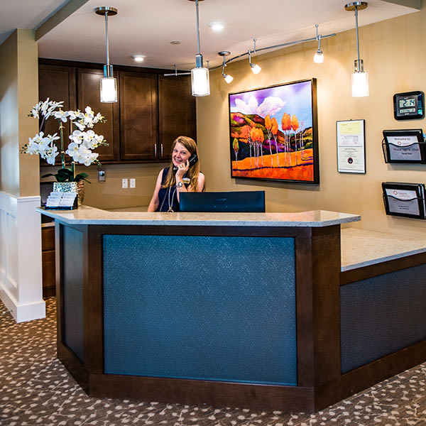 Welcoming entry at Cappella of Grand Junction in Grand Junction, CO.